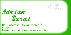 adrian murai business card